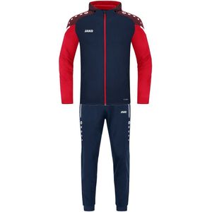 Jako Performance Trainingspak Polyester Met Capuchon Kinderen - Marine / Rood | Maat: 128