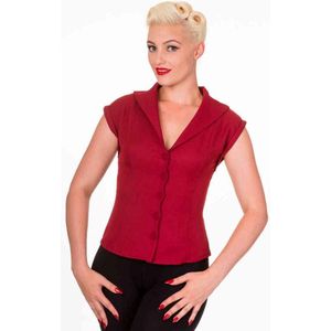Dancing Days - DREAM MASTER Blouse - XS - Bordeaux rood