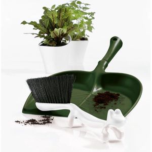 Koziol - Dustin - Vuilblik - Forest Green - zonder borstel