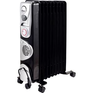 Ardes AR4R09BTTE electrische verwarming Binnen Zwart, Zilver 2400 W Olie elektrisch verwarmingstoestel
