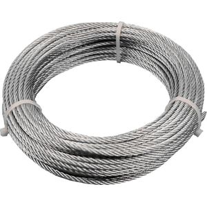 Staalkabel / Spandraden - gegalvaniseerd - 3 mm/20 m- 6X7+FC - 3 rollen