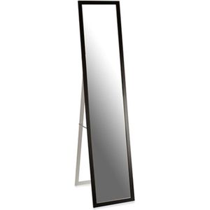 Giftdecor - Staande Spiegel Zwart - 120 x 30 Cm - Visagiespiegel - Passpiegel - Zwart
