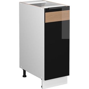 Vicco Fame-Line Keuken Apotheekkast – 30 cm , WB Antraciet Zwart eiken hoogglans , WB Antraciet