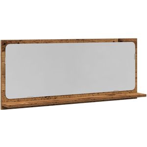 vidaXL - Badkamerspiegel - Oude - Hout - 90x10,5x37 - cm - Van - Gefabriceerd - Hout