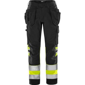 Fristads High vis dameswerkbroek klasse 1 2670 GPLU - Hi-Vis geel/zwart - 36
