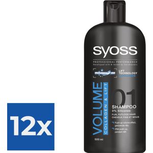Syoss Shampoo Volume - Voordeelverpakking 12 stuks