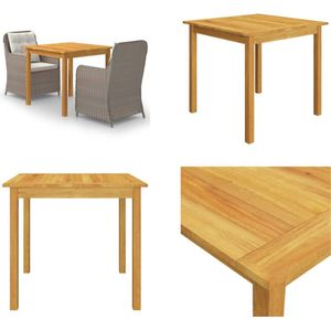 vidaXL 3-delige Tuinset bruin - Tuinset - Tuinsets - Eetset - Eetsets