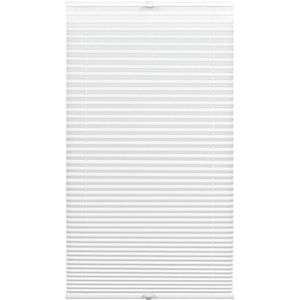 JGS ® Verstelbaar Lichtdoorlatend Vouwgordijn voor Diverse Raamtypes, Eenvoudig op Maat te Maken, Wit, 50 x 130 cm