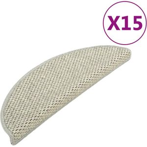 vidaXL-Trapmatten-zelfklevend-15-st-sisal-look-65x21x4-cm-grijs