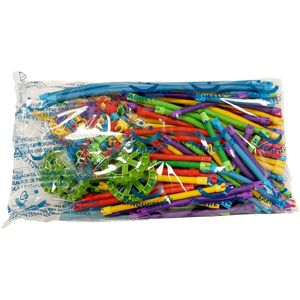Clics Spaghetteez Flexibele Bouwstaafjes Navulling, 200dlg.