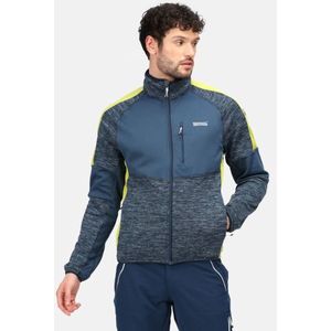 De Regatta Coladane II fleecejas - outdoortrui - heren - stretch - met gebreid effect - Donkerblauw