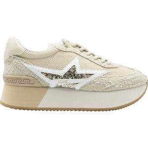 Liu Jo Amy 03 Dames Sneakers - Sand/Light Gold - Maat 36