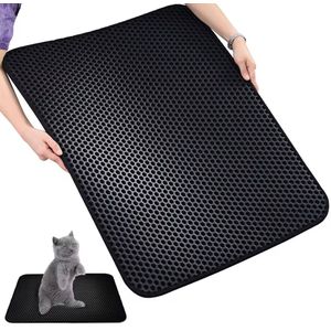 Kattenmat - Kattenbakmat - Vloer & grindmat - Filtermat - Kattenbak - 45 x 65 - Maat L