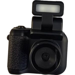 Mini Digitale HD DVR Camera - Met scherm - 600 min accu - Sleutelhanger - Zwart - Foto- en videocamera - Met opklap flits -