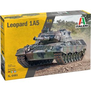 1:35 Italeri 6481 Leopard 1A5 Tank Plastic Modelbouwpakket
