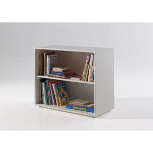 LUCEVI - Pino Boekenkast- Hout - Wit - 85.5x43.3 x71.8 cm