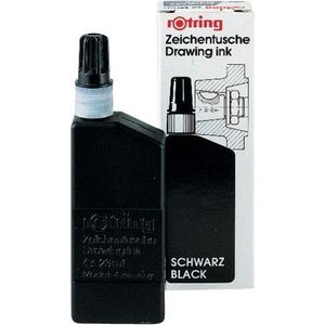 rOtring Isograph vloeibare inkt in fles | zwart | 23 ml vulpeninkt