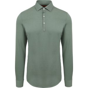 Suitable - Camicia Poloshirt Groen - Slim-fit - Heren Poloshirt Maat XXL