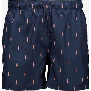 Osaga heren zwemshort met print donkerblauw - Maat XXL - Zwembroek