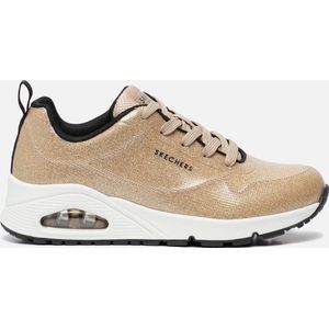 Skechers Uno-Diamond Shatter Dames Sneakers - Goud - Maat 41