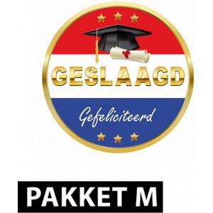 Geslaagd versiering pakket middel