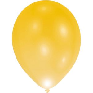 Balloominate Ballonnen Met Led-verlichting 28 Cm 5 Stuks Geel