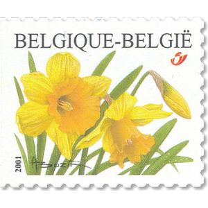 Bpost - Natuur - 10 postzegels - Verzending België - Tarief 1 - Bloemen - Gele narcis
