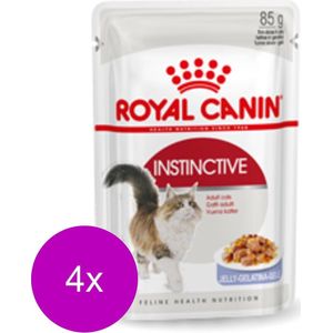 Royal Canin Fhn Adult Instinctive Mp Pouch - Kattenvoer - 4 x 12x85 g Jelly