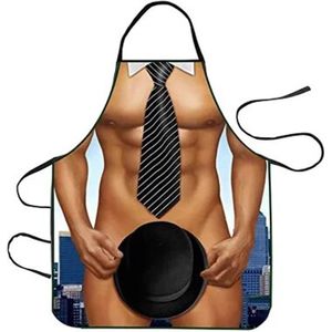 Sexy man met Hoed Schort Kookschort - Keuken - Grappig - Erotiek - Lingerie - Heren en Dames - BBQ