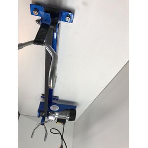 Electrische Fietslift blauw met zwarte hijsbanden 125kg met CE-Keur certificering