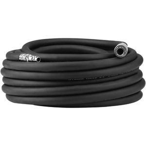 Rubberen Luchtslang voor Zwaar Gebruik 900 PSI Snelkoppeling 5-delige Flexibele Rubberen Pneumatische Luchtslang Compressoraccessoireset Gereedschap voor Duurzaamheid - 15M