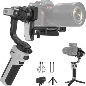 Gimbal Draagbaar Inklapbaar Stabilisator Voor Smartphones - Lichtgewicht - Grijs