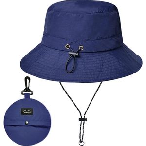 Zonnehoed Dames Waterdichte Emmerhoed UV-Bescherming Strand Vissen Safari Booniehoed Regenhoed Opvouwbaar Verstelbaar Eén Maat Zonnehoed Dames