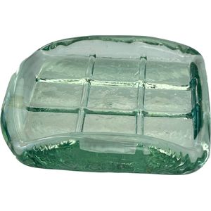Zeephouder glas - Vierkant - Mond geblazen - Gemaakt van gerecycled glas