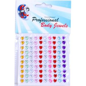 Body Jewels - 100 stuks hart