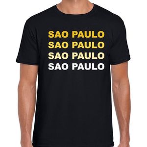 Sao Paulo / Braziliaans steden shirt zwart voor heren - Brazilie / wereldstad shirt / kleding XXL