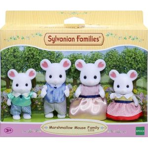Sylvanian Families 5308 Familie Marshmellow Muis- 4 Fluweelzachte Speelfiguren