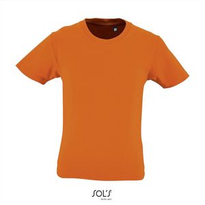 SOL'S - Milo Kinder T-Shirt - Oranje - 100% Biologisch Katoen - 134-140
