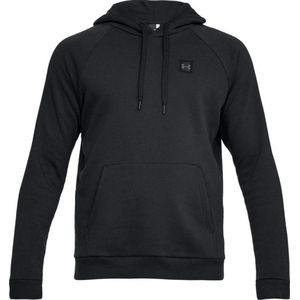 Under Armour Rival Fleece PO Hoodie Heren Sport Trui - Zwart - Maat XS