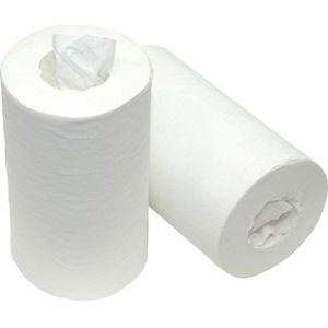 Poetspapier mini op rol 1 laags 120m x 20cm - 12 rollen