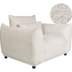 JAMSA - Fauteuil - Wit - Bouclé