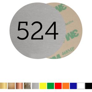 CombiCraft Nummerplaatjes Acrylaat 25mm Rond 1 t/m 50 - met tape - Groen