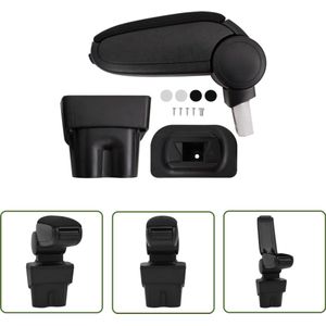 vidaXL Auto Accessoire - Armsteun Auto - Armsteun 17x32x(35,5-52) cm ABS zwart - Vw Touran - Volkswagen Touran - Armleuning Auto