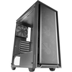 ATX PC Behuizing met Mesh Frontpaneel en Gehard Glazen Zijpaneel - 4x 120mm Ventilatoren en Ondersteuning voor Waterkoeling