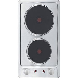 Autarkes 2-Pits Kookplaat met Restwarmte-indicator en RVS Afwerking - 3000 Watt