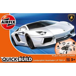 Airfix J6019 QUICKBUILD Lamborghini Aventador White Plastic Modelbouwpakket