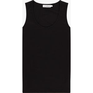 Dames tanktop zwart katoen rondehals- LAS VEGAS.