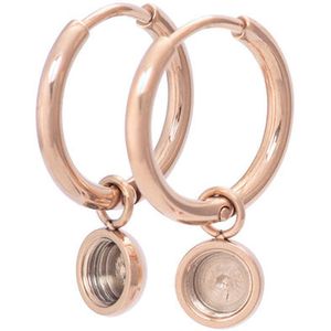 iXXXi-Jewelry-15mm Top Part Base-Rosé goud-dames-Oorbellen-One size