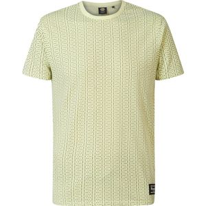 Petrol Industries - Heren All-over Print T-shirt Myrtle Beach - Geel - Maat XL