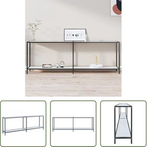 The Living Store Wandtafel - - Bijzettafels - 220 x 35 x 75.5 cm - Wit